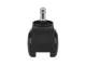 Biroja Krēslu Rezerves Gumijoti Riteņi 5 gab., Melni | Office Chair Replacement Rubber Wheels