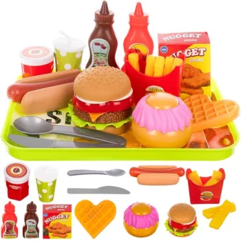 Iso Trade Fast Food rotaļu ēdienu komplekts, 26 daļas