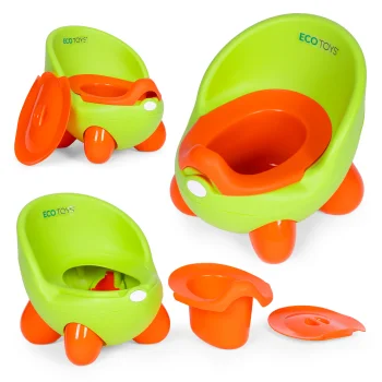 Ecotoys bērnu podiņš ar izņemamu ieliktni, zaļš