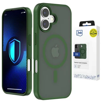 3mk Smoke MagCase vāciņš priekš iPhone 16 Pro ar MagSafe, zaļš caurspīdīgs