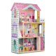 3 stāvu koka leļļu mājiņa ar liftu un LED apgaismojumu | Wooden Doll House