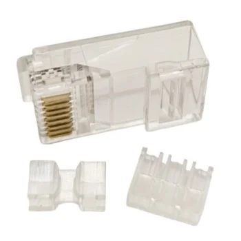 RJ45 modulārie spraudņi UTP CAT6A kabelim, 8P8C, 100 gab.