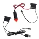 LED Gaismas Lente Apgaismojums Automašīnai Baltā Krāsā, 5m | LED Light Strip Ambient Lighting For Car Red Color