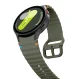 Tech-Protect Samsung Galaxy Watch 4 / 5 / 6 / 7 / FE siksniņa Silicone Sport, zaļa