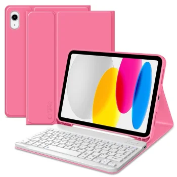 Tech-Protect SC Pen maciņš ar tastatūru iPad 10.9 (2022) / 11 (2025), rozā