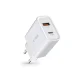 Tech-Protect C30W tīkla lādētājs USB-C PD 30W / USB-A QC 3.0, balts