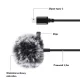 Puluz PU425 piespraužams mikrofons ar klipsi USB-C 1.5m