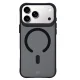Vāciņš 3mk Smoke MagCase priekš iPhone 17 Pro Max, melns puscaurspīdīgs