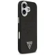 Guess Glitter Triangle Logo MagSafe vāciņš iPhone 17, melns