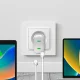 Puro MiniPro 35W GaN 2xUSB-C tīkla lādētājs, balts