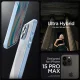 Spigen iPhone 15 Pro Max vāciņš Crystal Hybrid, caurspīdīgi zils