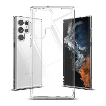 Samsung Galaxy S22 Ultra 5G (SM-S908) Ringke Fusion Matte Cover TPU Case, Transparent | Telefona Vāciņš Maciņš...