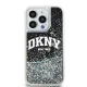 DKNY iPhone 14 Pro vāciņš Liquid Glitter Big Logo, melns