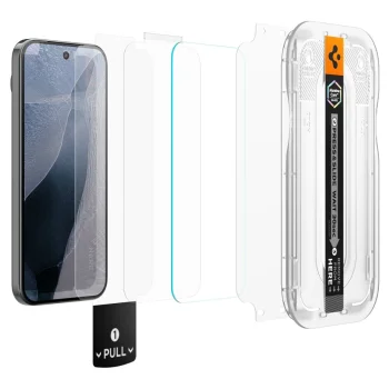Spigen Glas.tR EZ Fit Pro aizsargstikls Google Pixel 11 / 11 Pro (2 gab.)