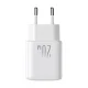 Joyroom JR-TCF12 divu portu USB-C tīkla lādētājs 20W PD / QC 3.0, balts