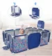 Lielā bērnu rotaļu manēža / laukums / sausais baseins 235x129cm, Zils | Safety Children\'s Playpen