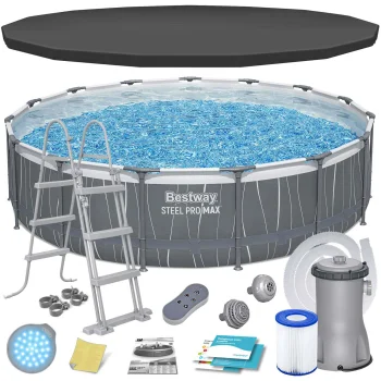 Bestway 561GD Power Steel karkasa baseins 457 x 107 cm, 13-in-1 komplekts