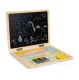 Ecotoys G068 magnētiskā tāfele - klēpjdators ar burtiem un cipariem, zila