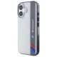 BMW Motosport IML Vertical Stripe vāciņš iPhone 16, pelēks
