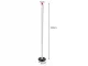 LED stāvlampa 100 cm, 3 gaismas toņi, regulējams spilgtums, melna