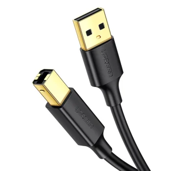 Ugreen USB-A uz USB-B 2.0 printera kabelis, 1.5m, melns