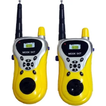 Bērnu rāciju komplekts Walkie Talkie Dzeltenas 2 gab.