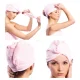 Mikrošķiedras Matu Dvielis Spa Cepure, Rozā | Microfiber Hair Towel Hat Turban Spa Cap