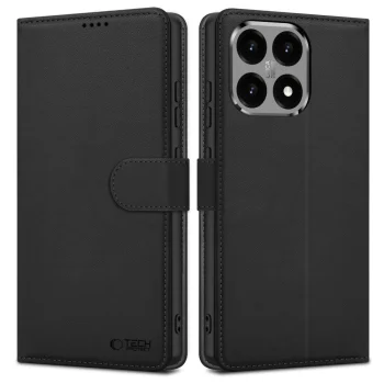 Tech-Protect Xiaomi 15T atverams vāciņš maciņš grāmatiņa Wallet Case, melns