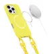 Tech-Protect Magnecklace MagSafe vāciņš ar aukliņu priekš iPhone 16 Pro, dzeltens