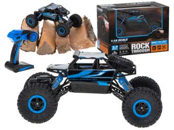 RC Rock Crawler HB 2.4GHz 1:18 tālvadības automašīna, zila