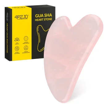 4FIZJO dabīgā rozā kvarca Gua Sha masāžas akmens