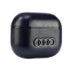 Audi Leather Big Logo maciņš Apple AirPods 3 Melns