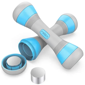 Regulējamas fitnesa hanteles 2 x 2 kg, zilas