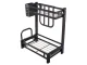 2 līmeņu virtuves plaukts organizators Loft Melns