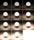 Izoxis LED spuldzes spogulim / grima galdam, 10 gab., USB