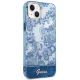 Guess Porcelain Collection vāciņš iPhone 14 Plus zilā krāsā