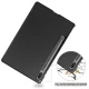 Samsung Galaxy Tab S9 (SM-X710, SM-X716B) Trifold Stand PU Leather Cover Case, Black | Planšetes Vāciņš Maciņš...