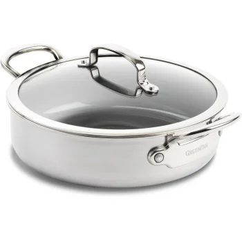 GreenPan Premiere sautējamais katls 26 cm, nerūsējošais tērauds