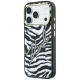 Karl Lagerfeld IML Signature Zebra Glitter MagSafe vāciņš iPhone 17/18 Pro Max, zelts
