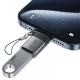 USB-C pāreja Acefast J7 USB-A uz USB-C, pelēka