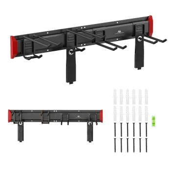 Maclean MC-178 Sienas instrumentu organizators, tērauds, 816mm, melns