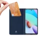 Xiaomi Redmi 10 DUX DUCIS Skin Pro Auto-absorbed Leather Cell Phone Case Cover, Blue | Telefona Vāciņš Maciņš...