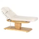 Elektriskā SPA kušete Sillon Relax, krēmkrāsas ar gaiša koka pamatni