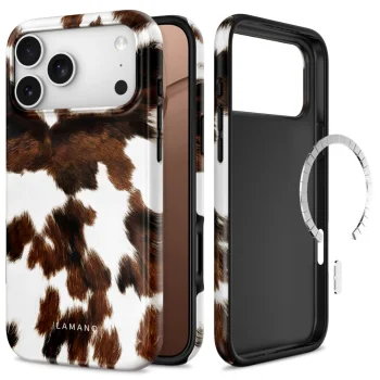 Tech-Protect Lamano MagSafe vāciņš iPhone 18 Pro Max / 17 Pro, brūns un balts