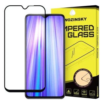5D Aizsargstikls Xiaomi Redmi Note 8 Pro, melns pilna pārklājuma (Tempered Glass)