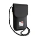 Hello Kitty Leather Daydreaming Cord pleca somiņa telefonam, melna