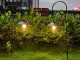 Iekarināma solārā lampa ar krēslas sensoru, Vintage dizains, melna