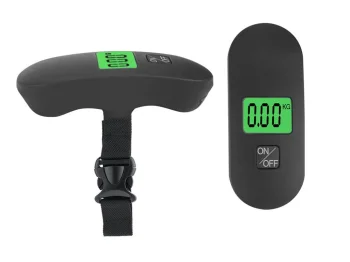 Digitālais rokas bagāžas svariņš, līdz 40 kg, melns