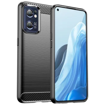 Telefona vāciņš Realme Narzo 50 5G, Carbon Case, melns