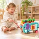 ECOTOYS koka izglītojošais aktivitāšu centrs zilonītis 8in1 ar ksilofonu un šķirotāju